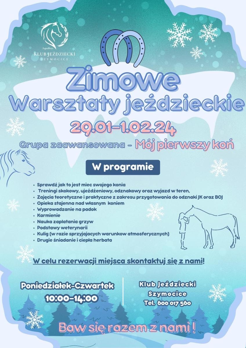 Zdjęcie w galerii na portalu naszraciborz.pl: Zimowe warsztaty jeździeckie [ZAPROSZENIE] wiadomości z regionu
