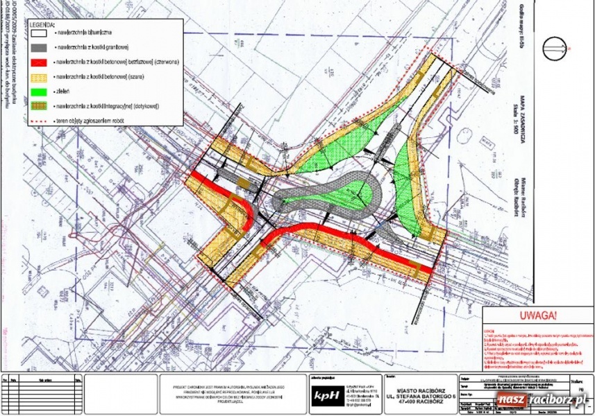 Zdjęcie w galerii na portalu naszraciborz.pl: Rusza budowa skrzyżowania na Opawskiej wiadomości z regionu