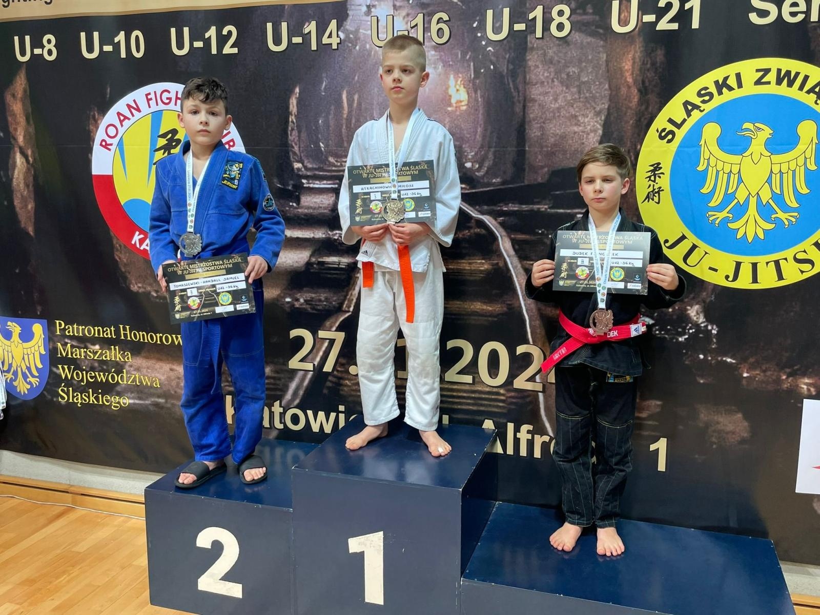 Zdjęcie w galerii na portalu naszraciborz.pl: Raciborzanie z medalami na Otwartych Mistrzostwach Śląska w Ju Jitsu wiadomości z regionu