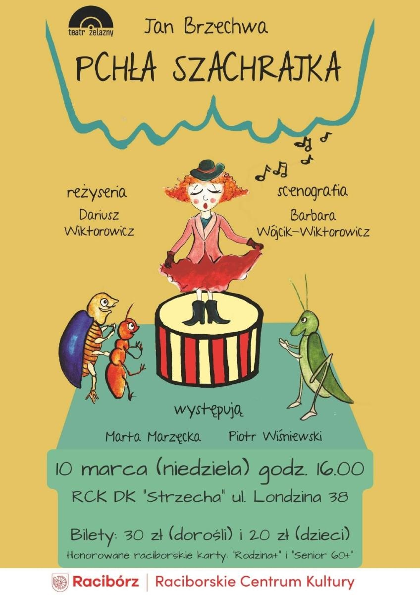 Zdjęcie w galerii na portalu naszraciborz.pl: Pchła Szachrajka i Dziecięca Scena Teatralna wiadomości z regionu