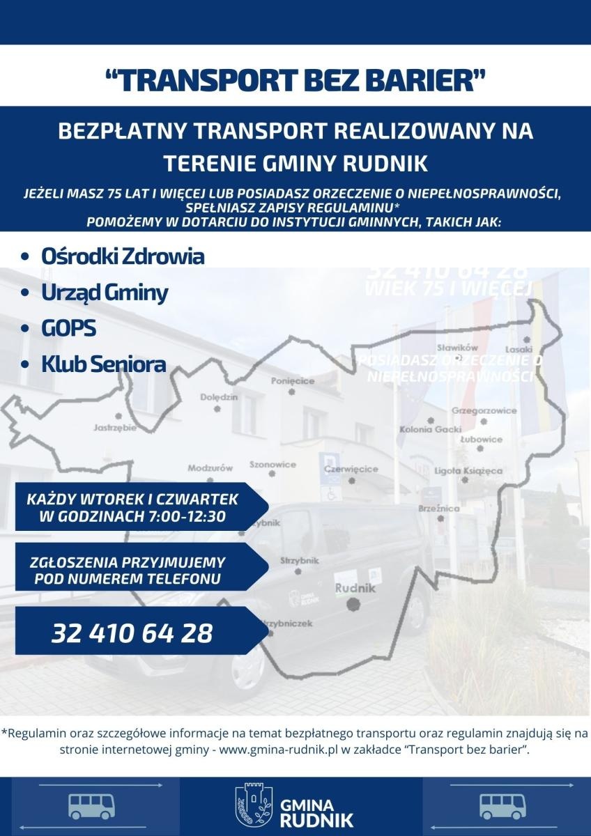 Zdjęcie w galerii na portalu naszraciborz.pl: W gminie Rudnik seniorzy mogą liczyć na darmowy transport wiadomości z regionu