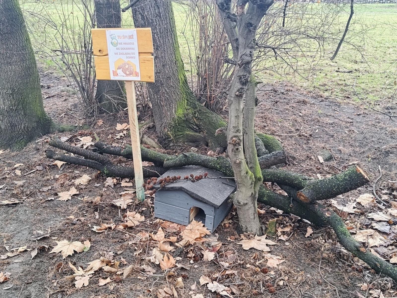 Zdjęcie w galerii na portalu naszraciborz.pl: Powstały naturalne schronienia dla dzikich zwierząt w parku przy Kolejowej wiadomości z regionu