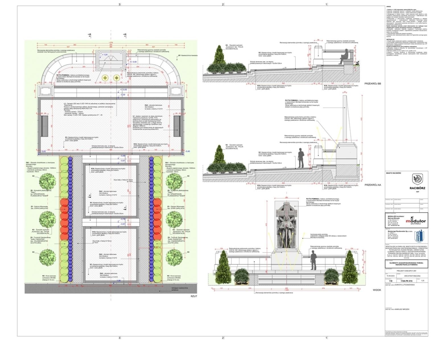 Zdjęcie w galerii na portalu naszraciborz.pl: Molo i gra świateł. Tak naczelnik miejskich inwestycji widzi park Miasta Roth po rewitalizacji [WIZUALIZACJE i WIDEO] wiadomości z regionu