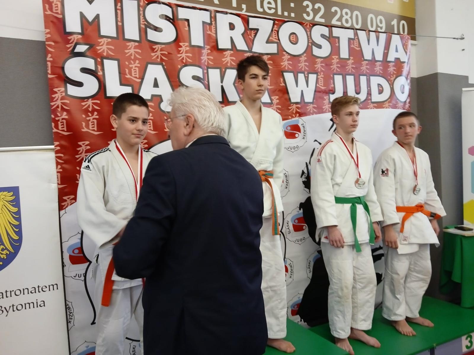 Zdjęcie w galerii na portalu naszraciborz.pl: Judocy z gminy Kornowac przywieźli dwa medale z Bytomia wiadomości z regionu