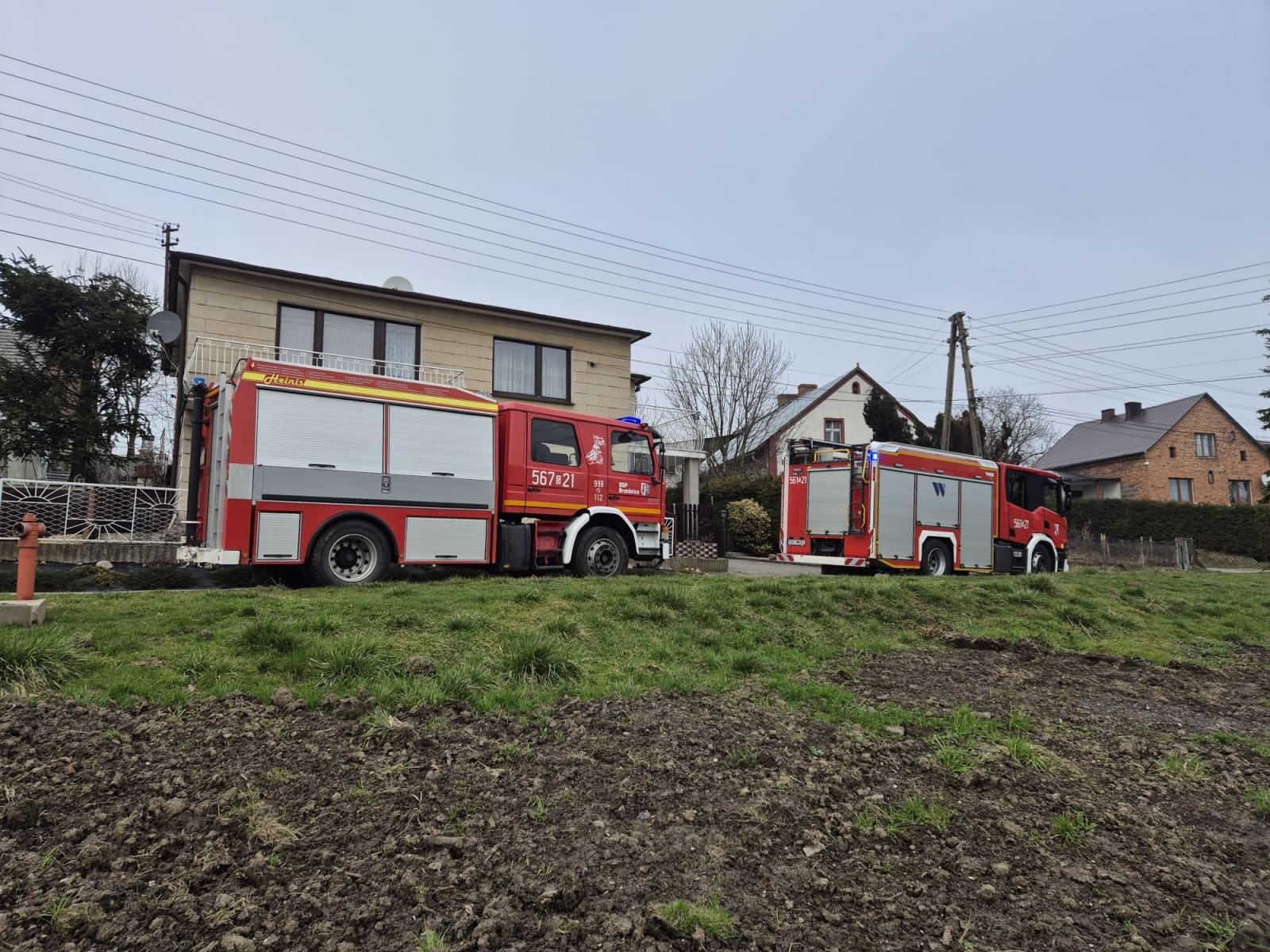 Zdjęcie w galerii na portalu naszraciborz.pl: Raport 998. Strażacka pomoc w Brzeźnicy. Pochylone drzewo w Rudach wiadomości z regionu