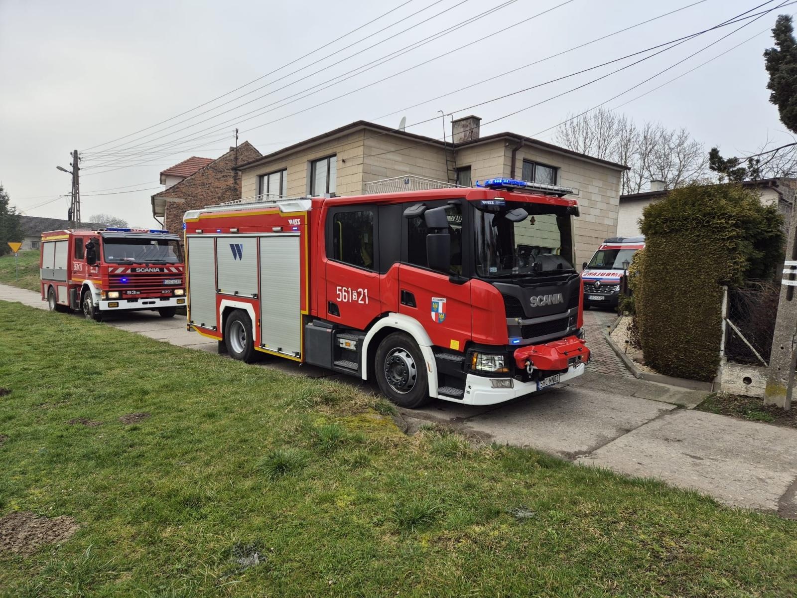 Zdjęcie w galerii na portalu naszraciborz.pl: Raport 998. Strażacka pomoc w Brzeźnicy. Pochylone drzewo w Rudach wiadomości z regionu