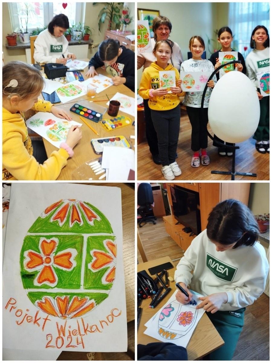 Zdjęcie w galerii na portalu naszraciborz.pl: Dzieci tworzą wielkanocne dekoracje dla Raciborza wiadomości z regionu