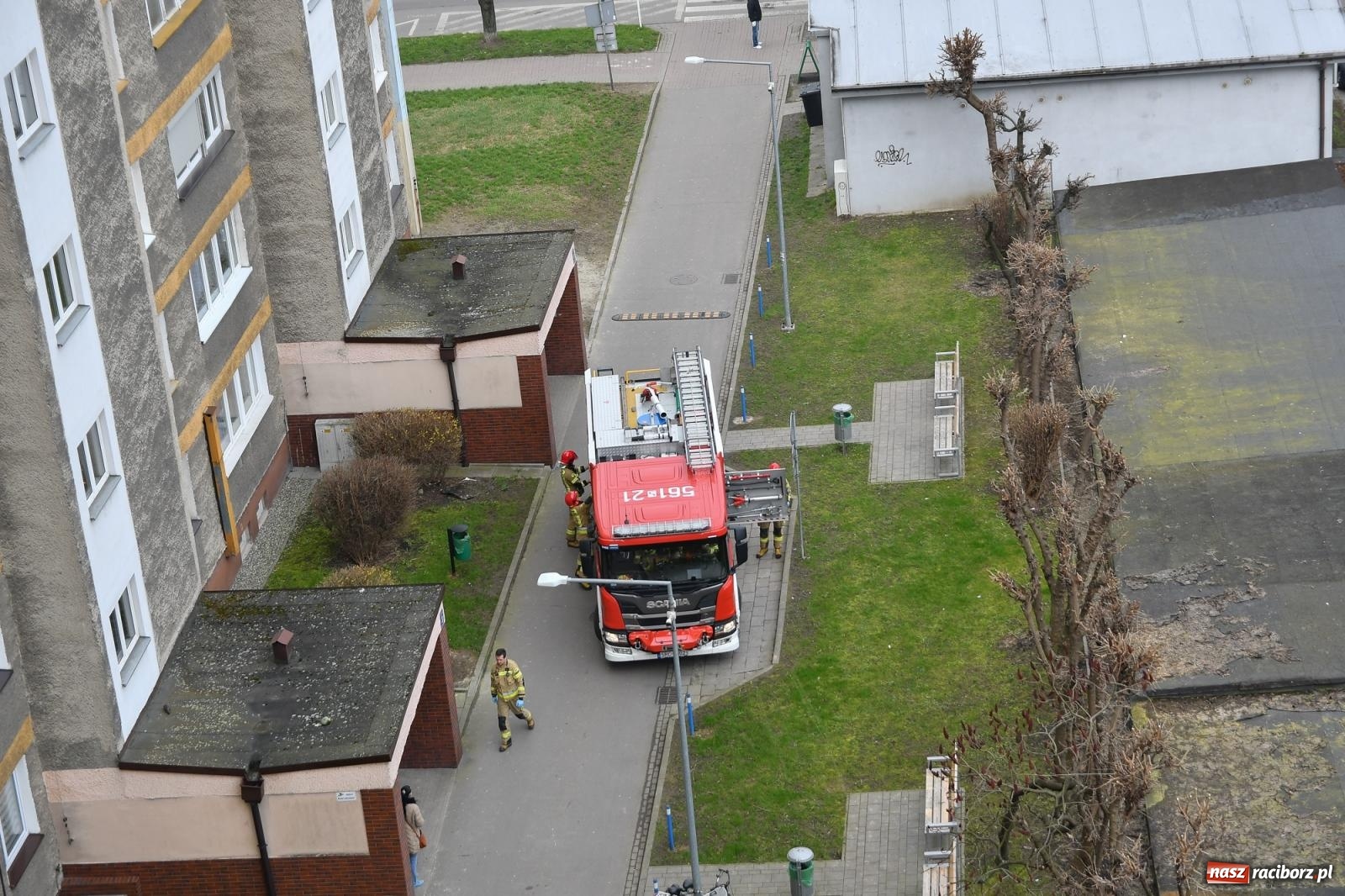 Zdjęcie w galerii na portalu naszraciborz.pl: Akcja strażaków przy Katowickiej. Mężczyzna wymagał pomocy wiadomości z regionu