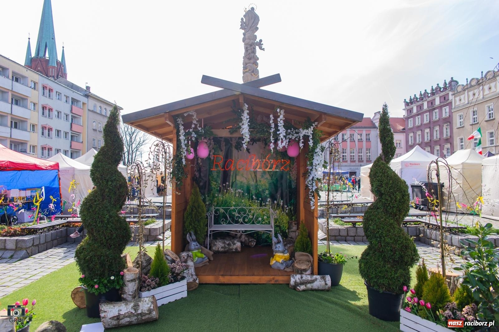 Zdjęcie w galerii na portalu naszraciborz.pl: Na rynku ruszył jarmark wielkanocny [FOTO i WIDEO] wiadomości z regionu