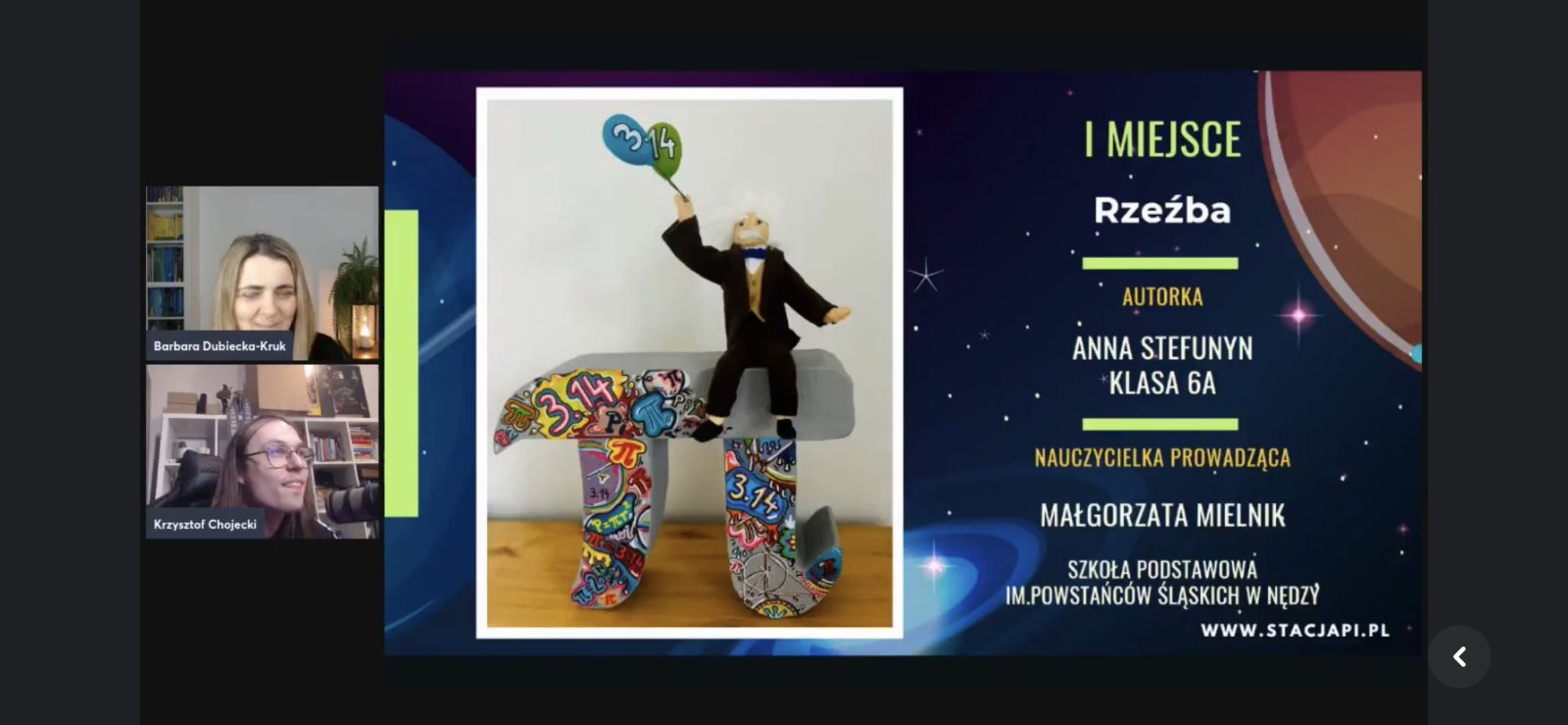 Zdjęcie w galerii na portalu naszraciborz.pl: Epickie pi. Sukces Ani ze szkoły w Nędzy wiadomości z regionu