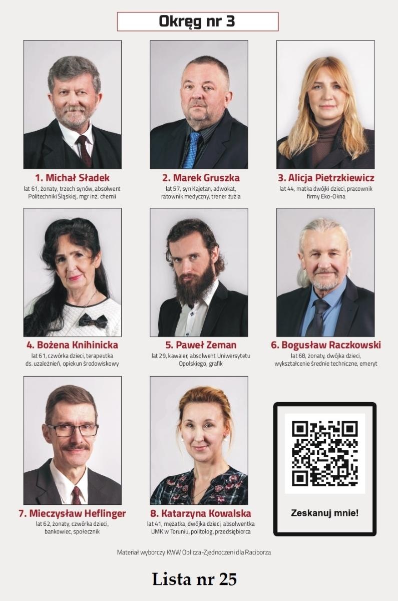 Zdjęcie w galerii na portalu naszraciborz.pl: OBLICZA - Zjednoczeni dla Raciborza wiadomości z regionu