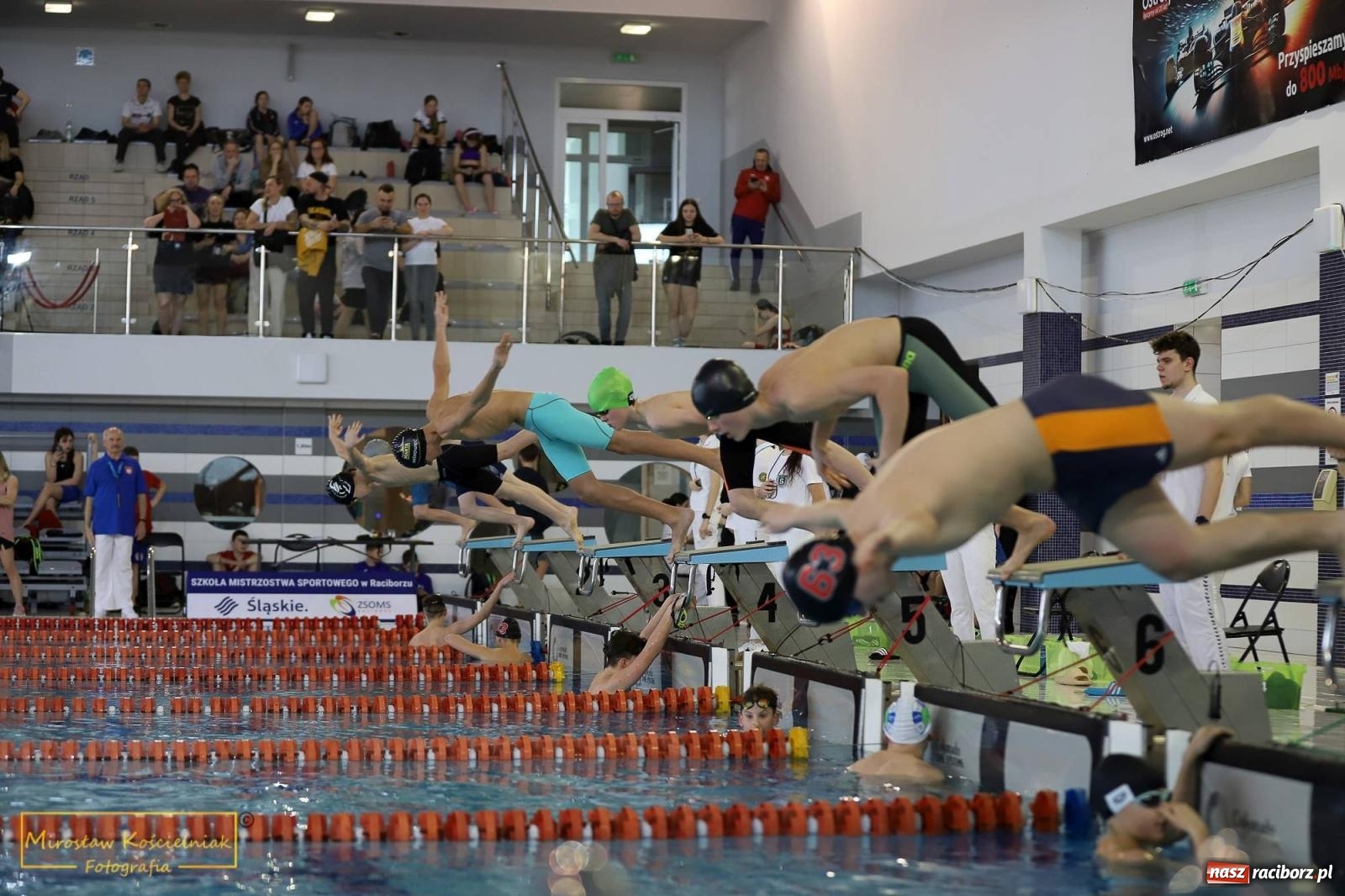 Zdjęcie w galerii na portalu naszraciborz.pl: Mistrzostwa Szkół Sportowych w Pływaniu - Racibórz 2024 wiadomości z regionu