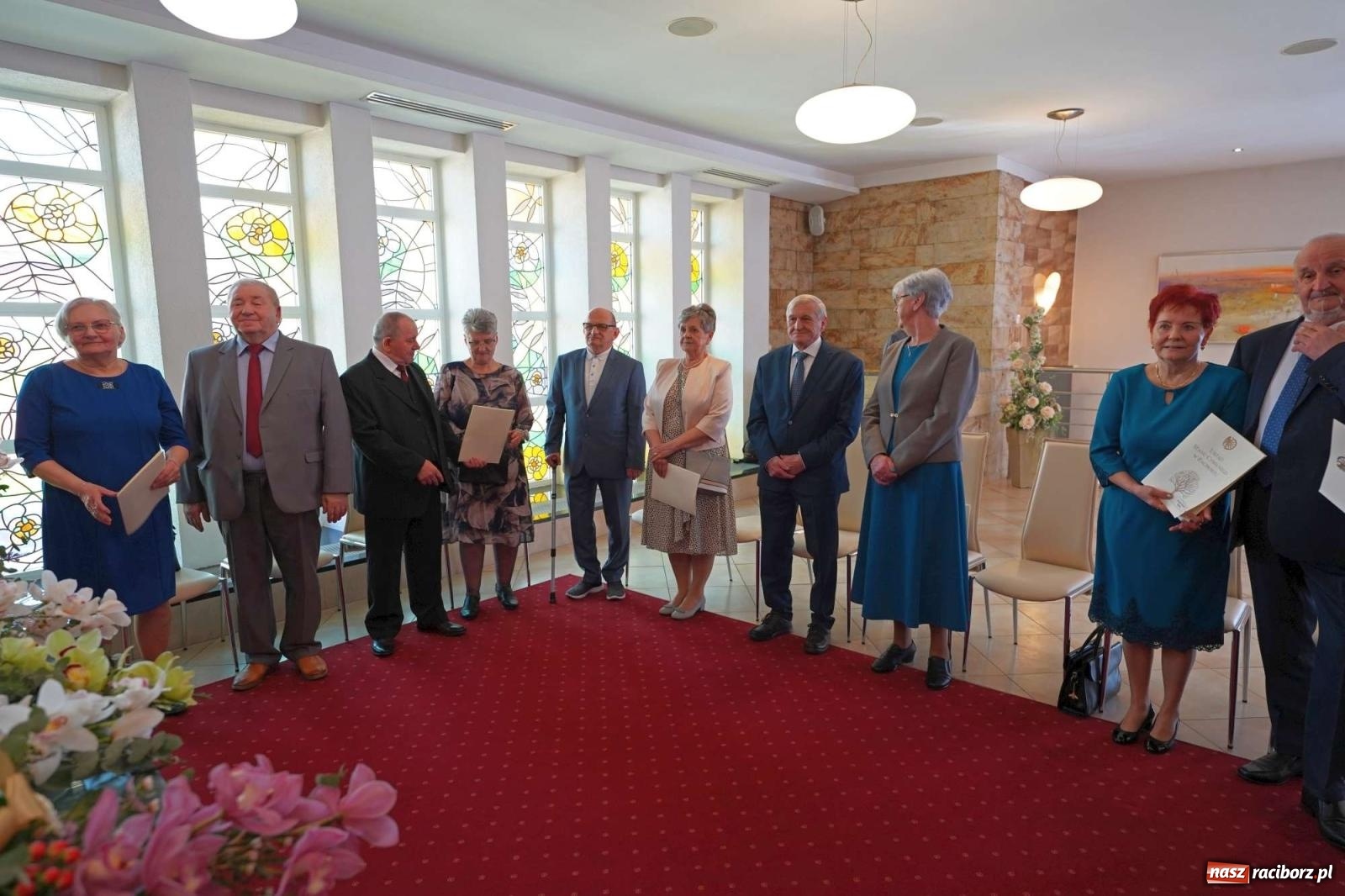 Zdjęcie w galerii na portalu naszraciborz.pl: Złote gody w raciborskim USC. Świętuje siedem par [FOTO i WIDEO] wiadomości z regionu