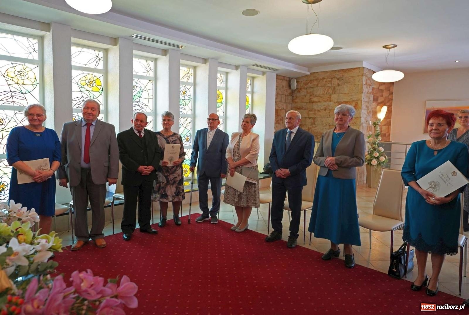 Zdjęcie w galerii na portalu naszraciborz.pl: Złote gody w raciborskim USC. Świętuje siedem par [FOTO i WIDEO] wiadomości z regionu