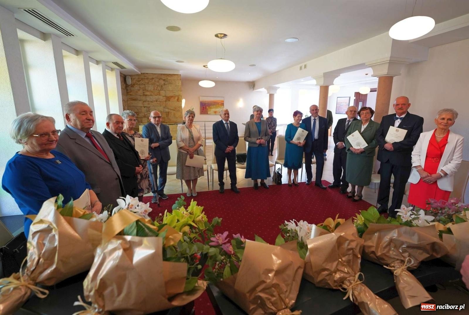 Zdjęcie w galerii na portalu naszraciborz.pl: Złote gody w raciborskim USC. Świętuje siedem par [FOTO i WIDEO] wiadomości z regionu