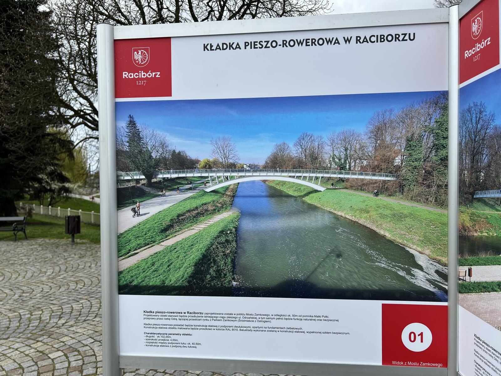 Zdjęcie w galerii na portalu naszraciborz.pl: Włodarze pokazali kolejne wizualizacje, tym razem kładki nad Odrą wiadomości z regionu