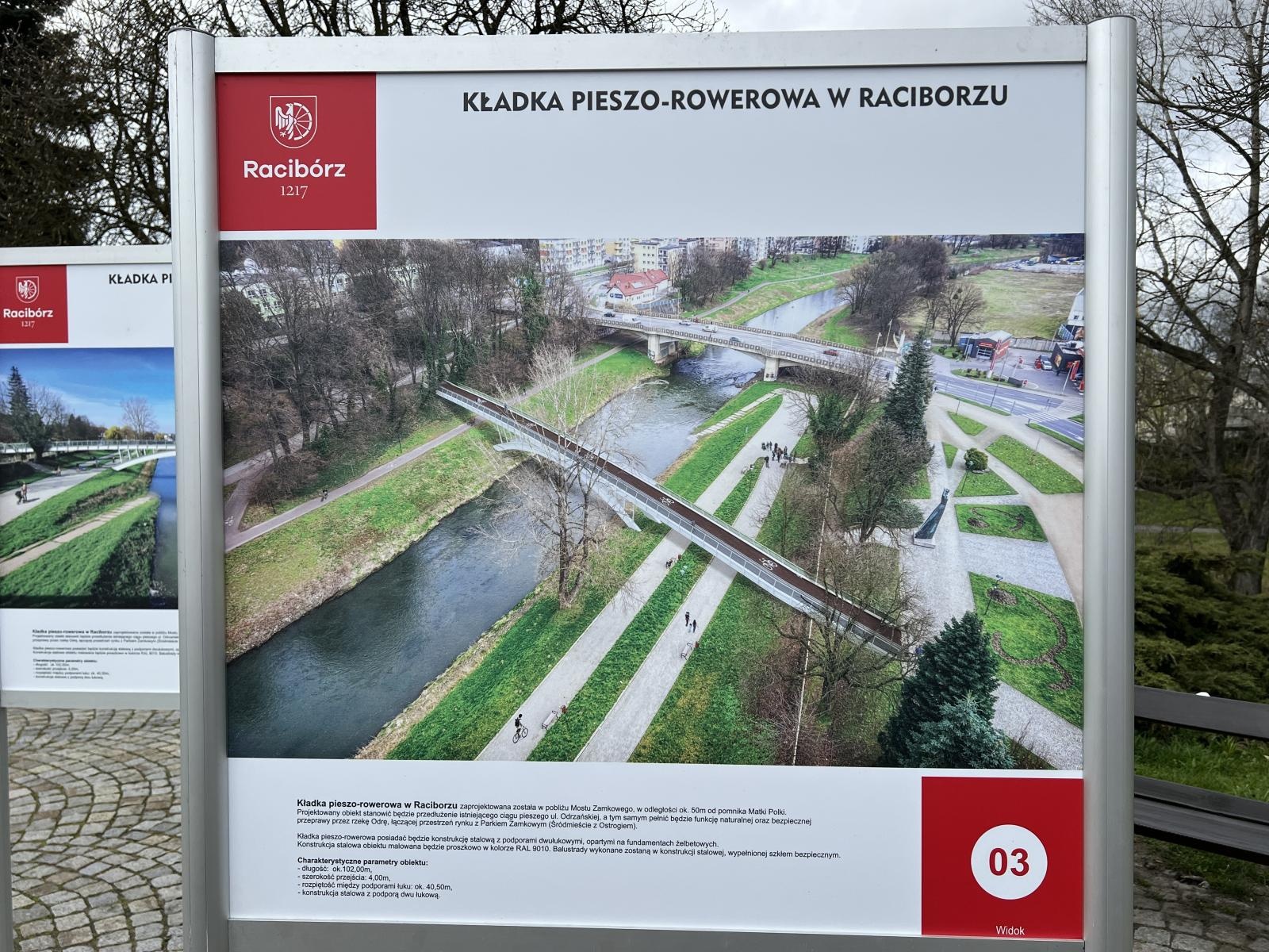 Zdjęcie w galerii na portalu naszraciborz.pl: Włodarze pokazali kolejne wizualizacje, tym razem kładki nad Odrą wiadomości z regionu