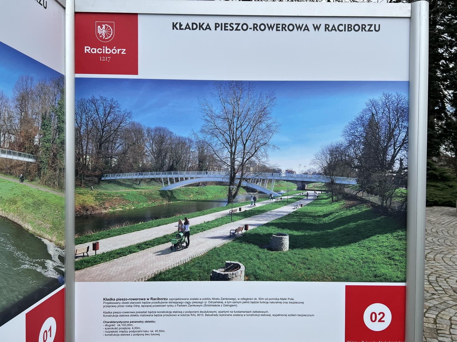 Zdjęcie w galerii na portalu naszraciborz.pl: Włodarze pokazali kolejne wizualizacje, tym razem kładki nad Odrą wiadomości z regionu