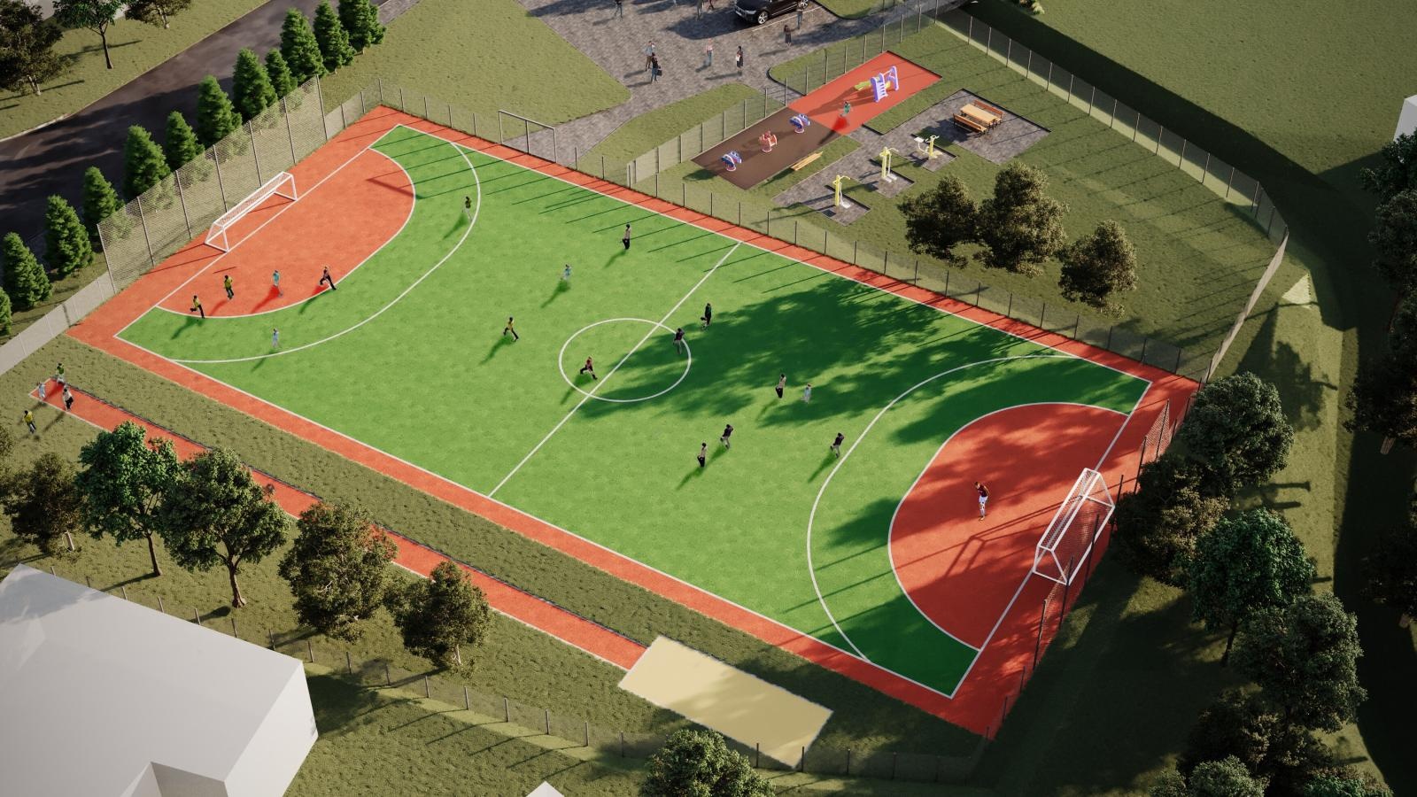 Zdjęcie w galerii na portalu naszraciborz.pl: Kobyla będzie miała nowe boisko wielofunkcyjne wiadomości z regionu