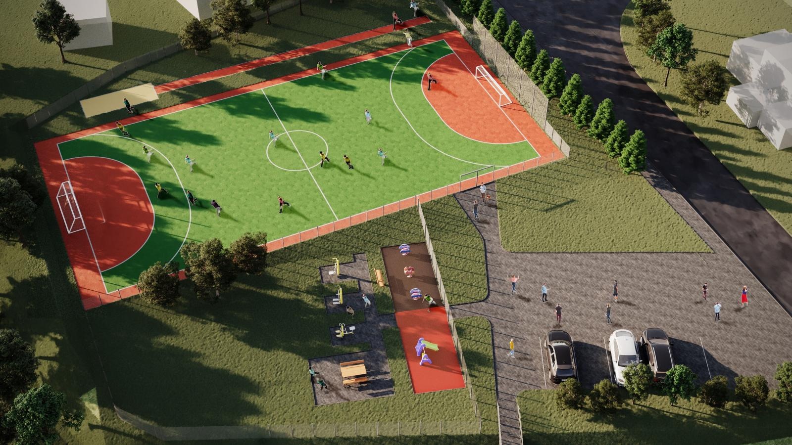 Zdjęcie w galerii na portalu naszraciborz.pl: Kobyla będzie miała nowe boisko wielofunkcyjne wiadomości z regionu