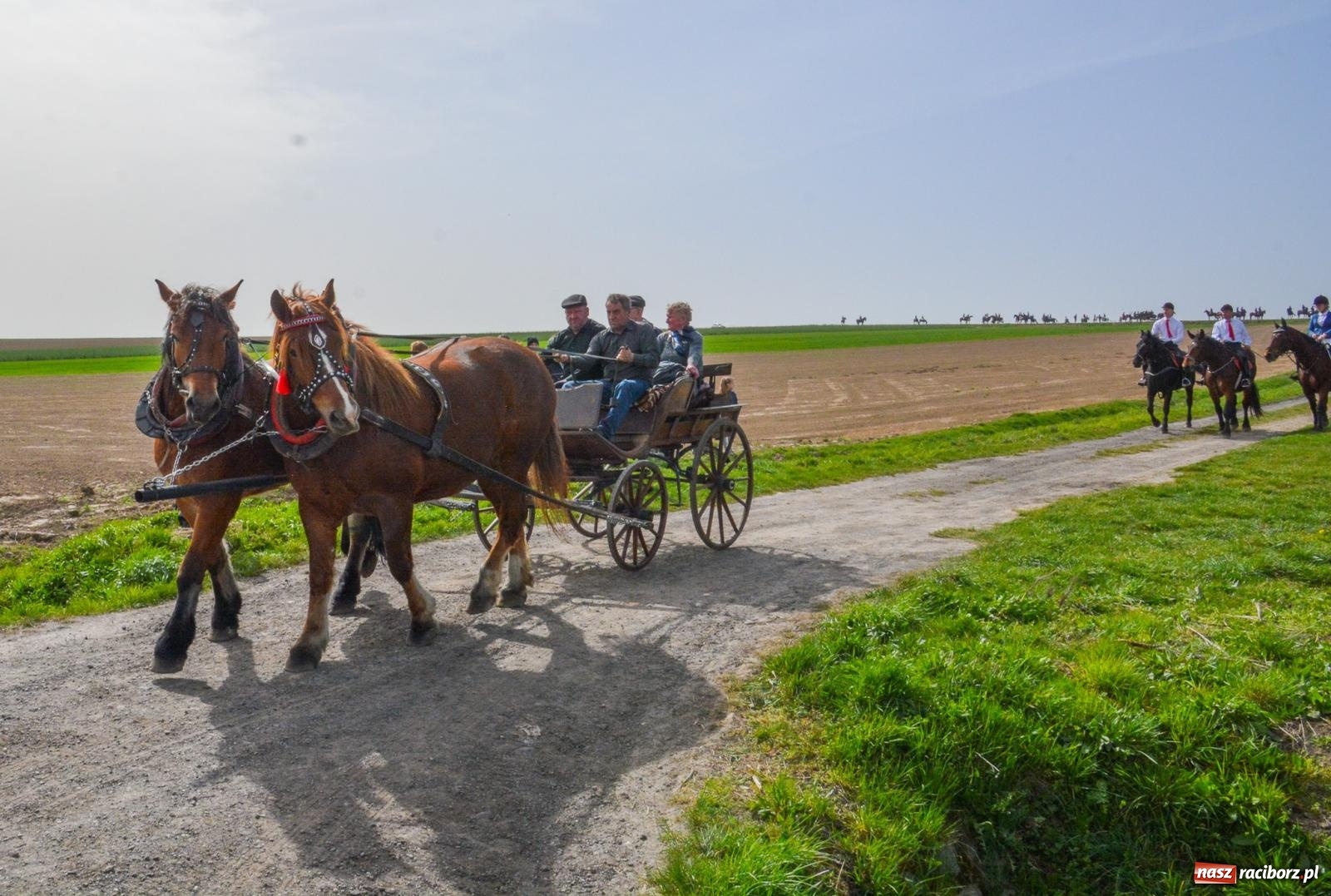 Zdjęcie w galerii na portalu naszraciborz.pl: Setka koni na procesji wielkanocnej w Bieńkowicach [FOTO i WIDEO] wiadomości z regionu