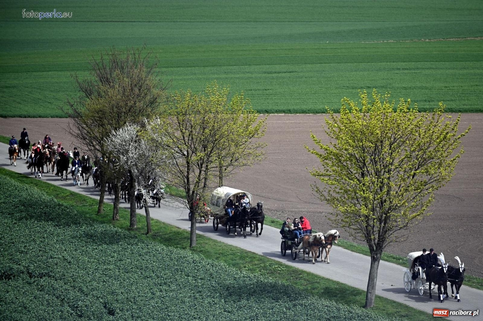 Zdjęcie w galerii na portalu naszraciborz.pl: Procesja w Pietrowicach Wielkich - nabożeństwo i wyścigi wiadomości z regionu