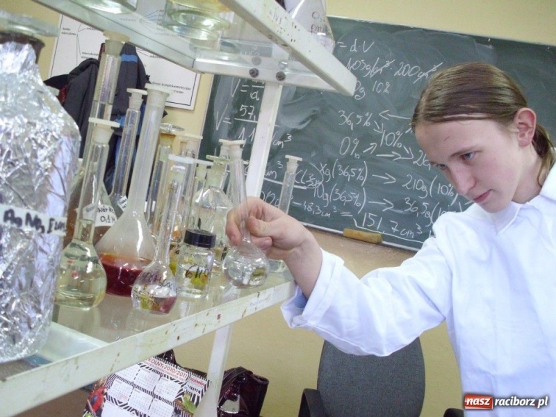 Zdjęcie w galerii na portalu naszraciborz.pl: Chemia po angielsku i na komputerze wiadomości z regionu