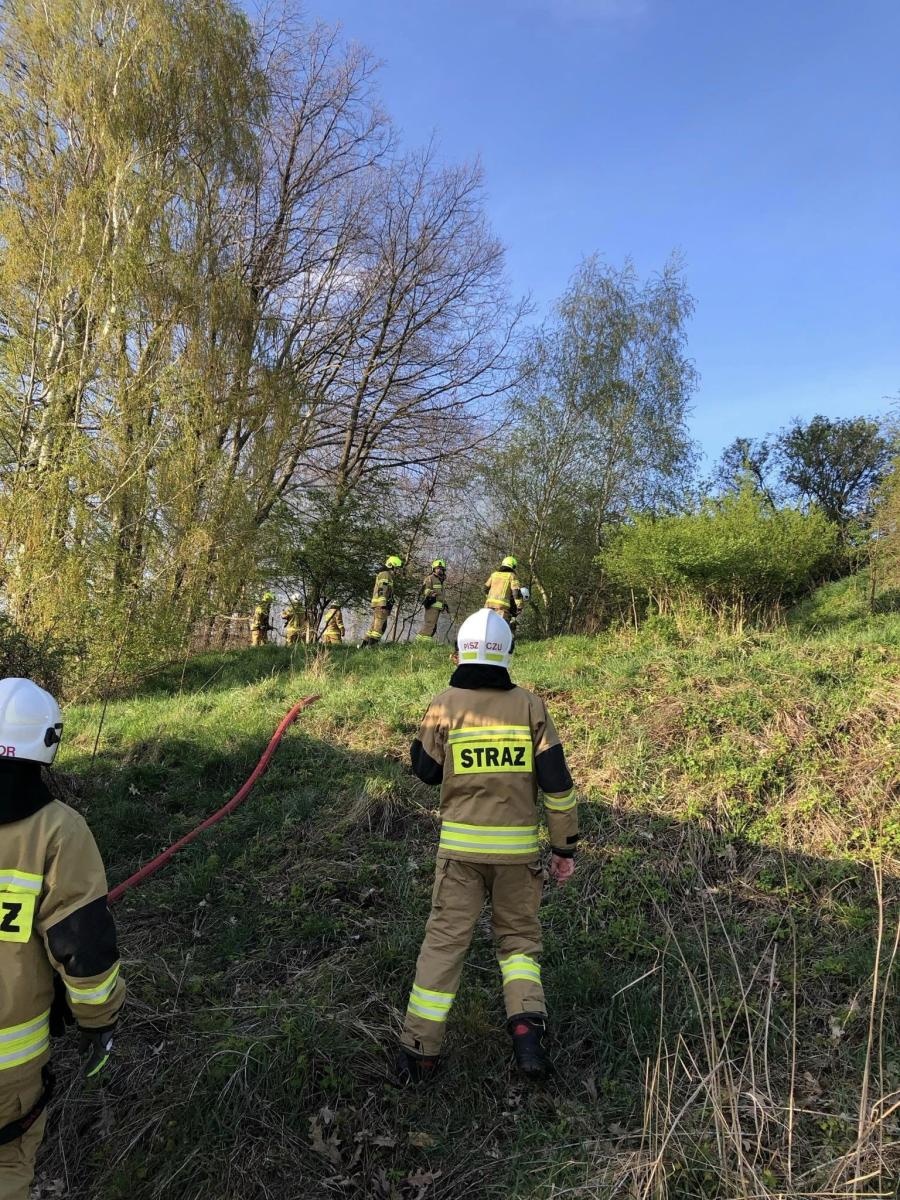 Zdjęcie w galerii na portalu naszraciborz.pl: W Cyprzanowie paliła się trawa [FOTO] wiadomości z regionu
