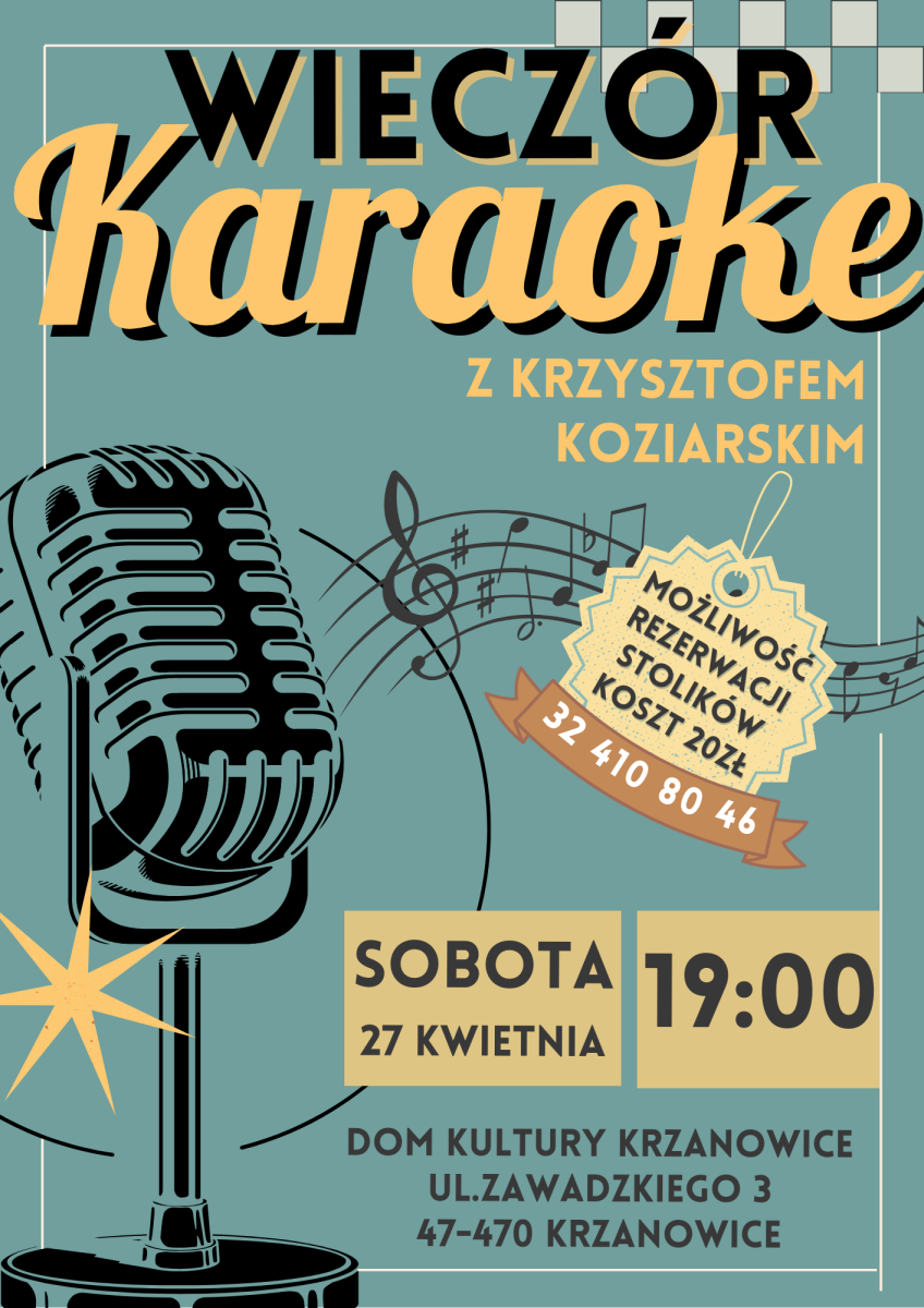 Zdjęcie w galerii na portalu naszraciborz.pl: Krzanowice zapraszają na wieczór karaoke i akcję krew wiadomości z regionu