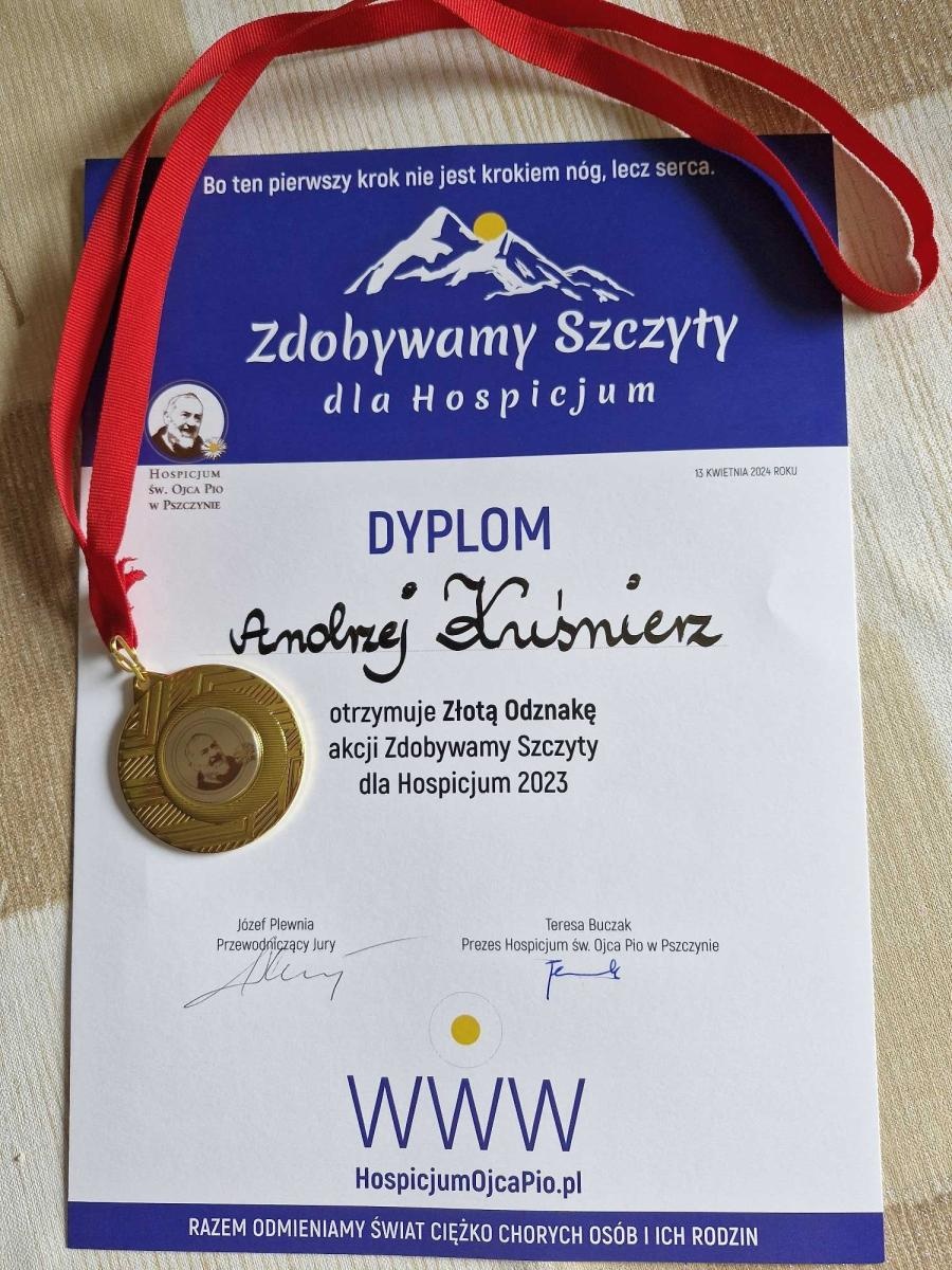 Zdjęcie w galerii na portalu naszraciborz.pl: Zdobywamy szczyty dla hospicjum wiadomości z regionu