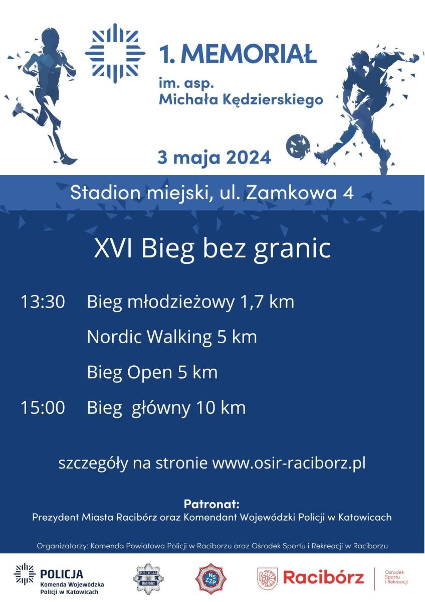 Zdjęcie w galerii na portalu naszraciborz.pl: 3 maja w Raciborzu odbędzie się Bieg bez Granic wiadomości z regionu