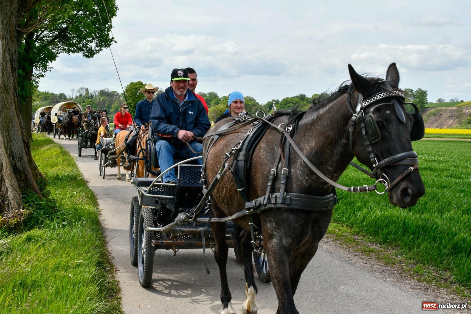 Zdjęcie w galerii na portalu naszraciborz.pl: Procesja konna w Łubowicach. Dopisała pogoda i jeźdźcy [FOTO i WIDEO] wiadomości z regionu
