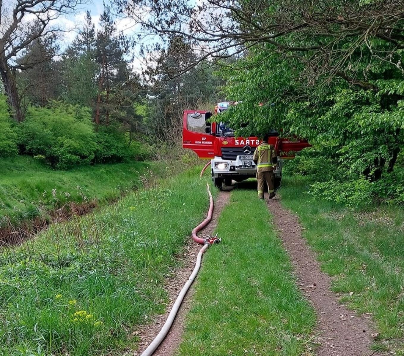 Zdjęcie w galerii na portalu naszraciborz.pl: Pożar trawy w Kuźni Raciborskiej. To dzieło podpalacza [FOTO] wiadomości z regionu