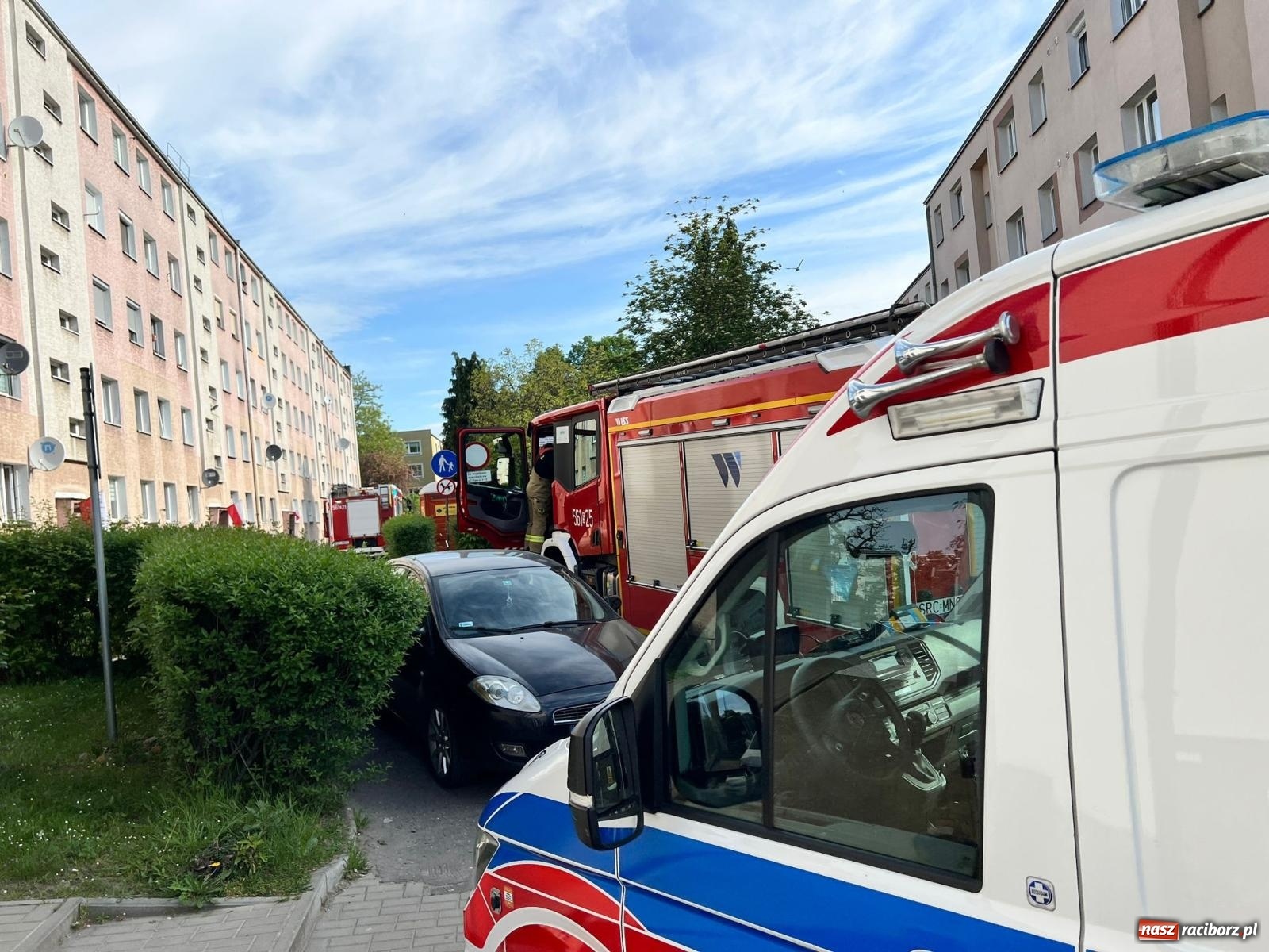 Zdjęcie w galerii na portalu naszraciborz.pl: Silne zadymienie w mieszkaniu przy Piwnej [FOTO] wiadomości z regionu