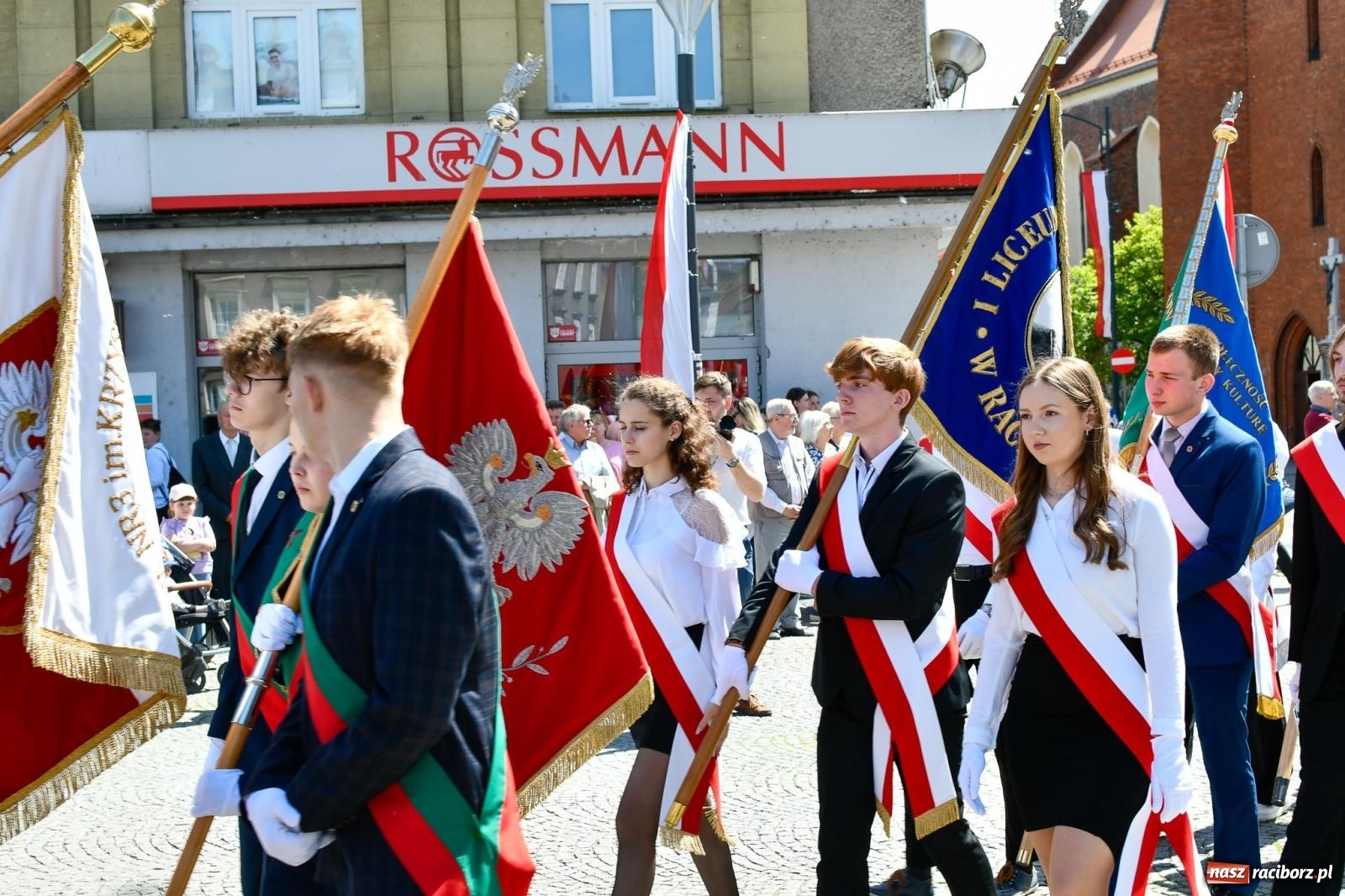 Zdjęcie w galerii na portalu naszraciborz.pl: Święto Narodowe Trzeciego Maja. Obchody w Raciborzu [FOTO i WIDEO] wiadomości z regionu
