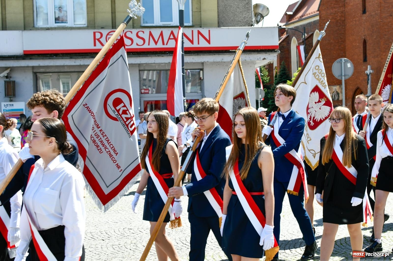 Zdjęcie w galerii na portalu naszraciborz.pl: Święto Narodowe Trzeciego Maja. Obchody w Raciborzu [FOTO i WIDEO] wiadomości z regionu