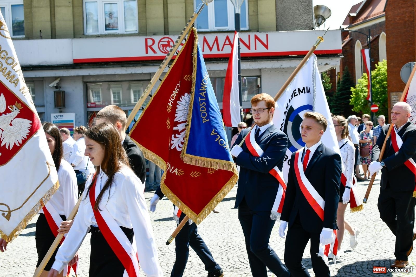 Zdjęcie w galerii na portalu naszraciborz.pl: Święto Narodowe Trzeciego Maja. Obchody w Raciborzu [FOTO i WIDEO] wiadomości z regionu