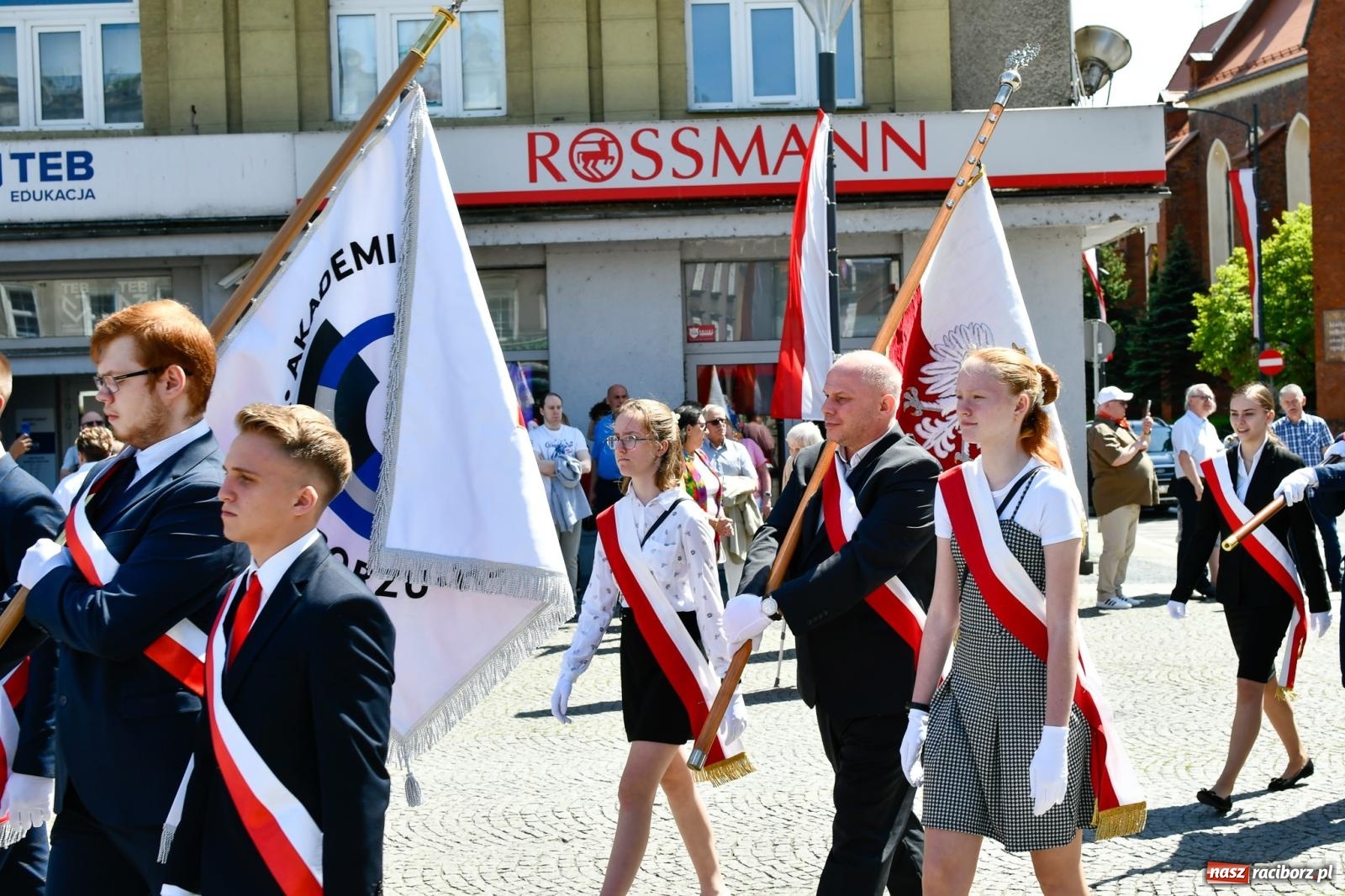 Zdjęcie w galerii na portalu naszraciborz.pl: Święto Narodowe Trzeciego Maja. Obchody w Raciborzu [FOTO i WIDEO] wiadomości z regionu