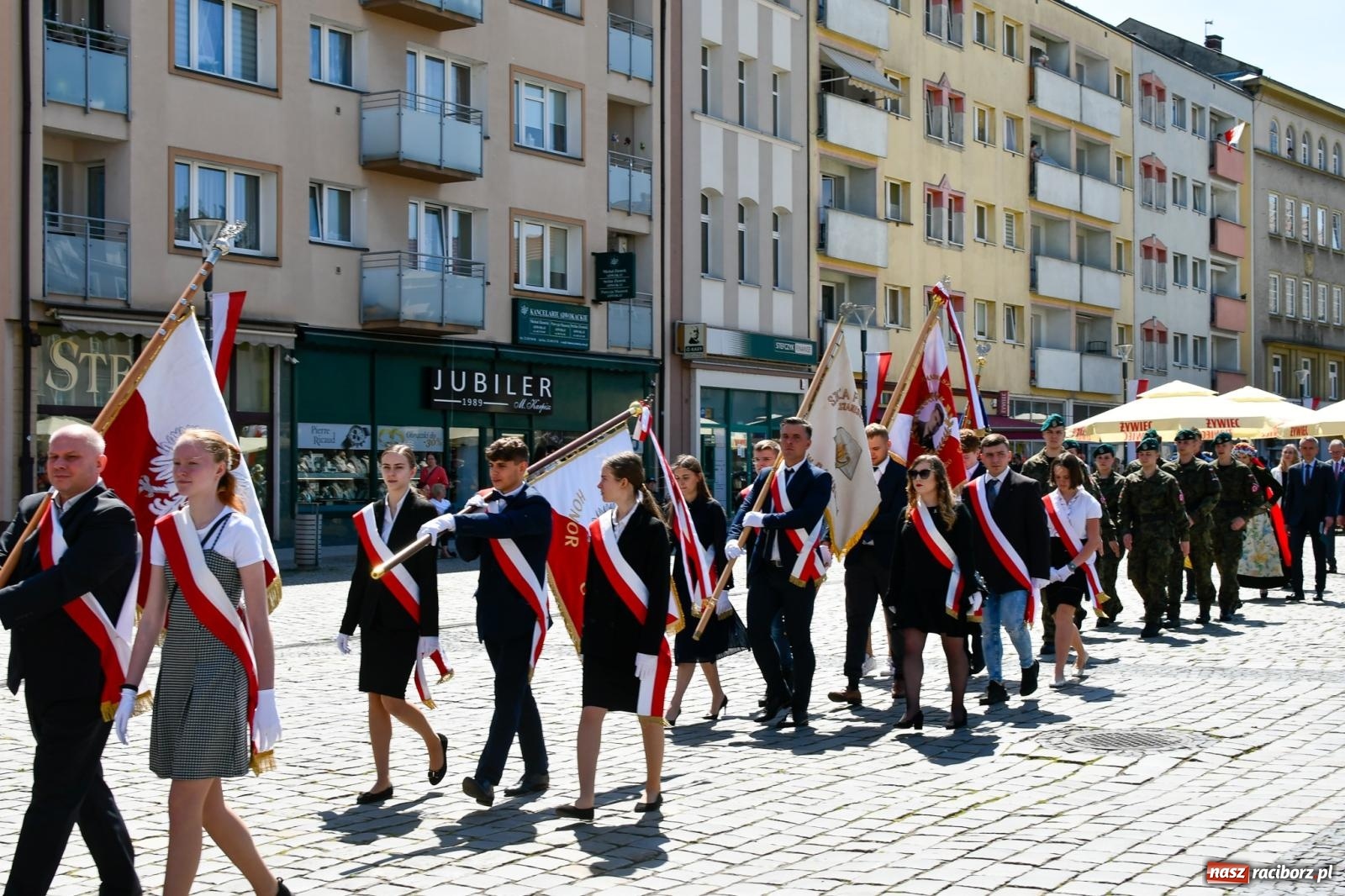 Zdjęcie w galerii na portalu naszraciborz.pl: Święto Narodowe Trzeciego Maja. Obchody w Raciborzu [FOTO i WIDEO] wiadomości z regionu