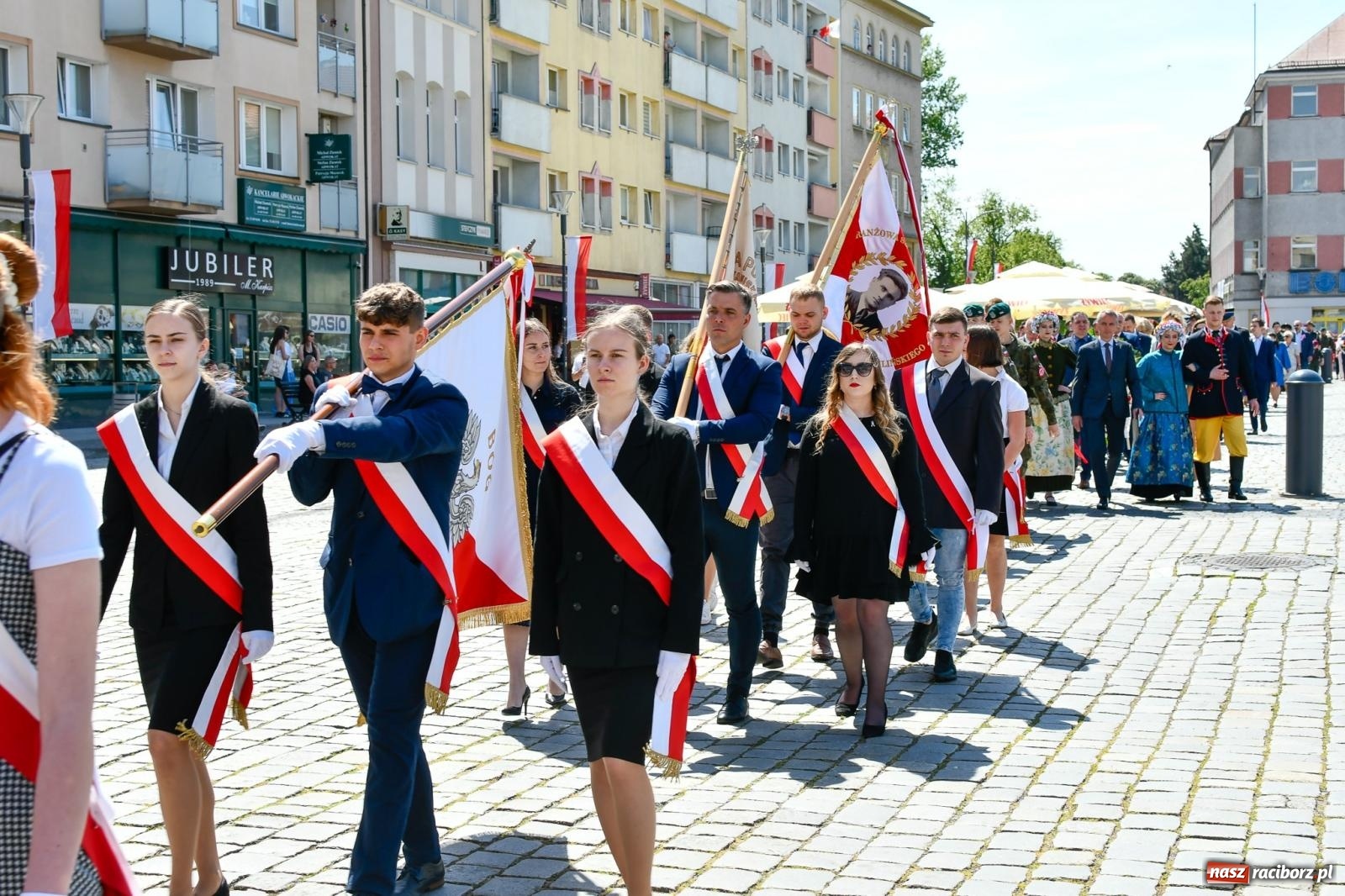 Zdjęcie w galerii na portalu naszraciborz.pl: Święto Narodowe Trzeciego Maja. Obchody w Raciborzu [FOTO i WIDEO] wiadomości z regionu