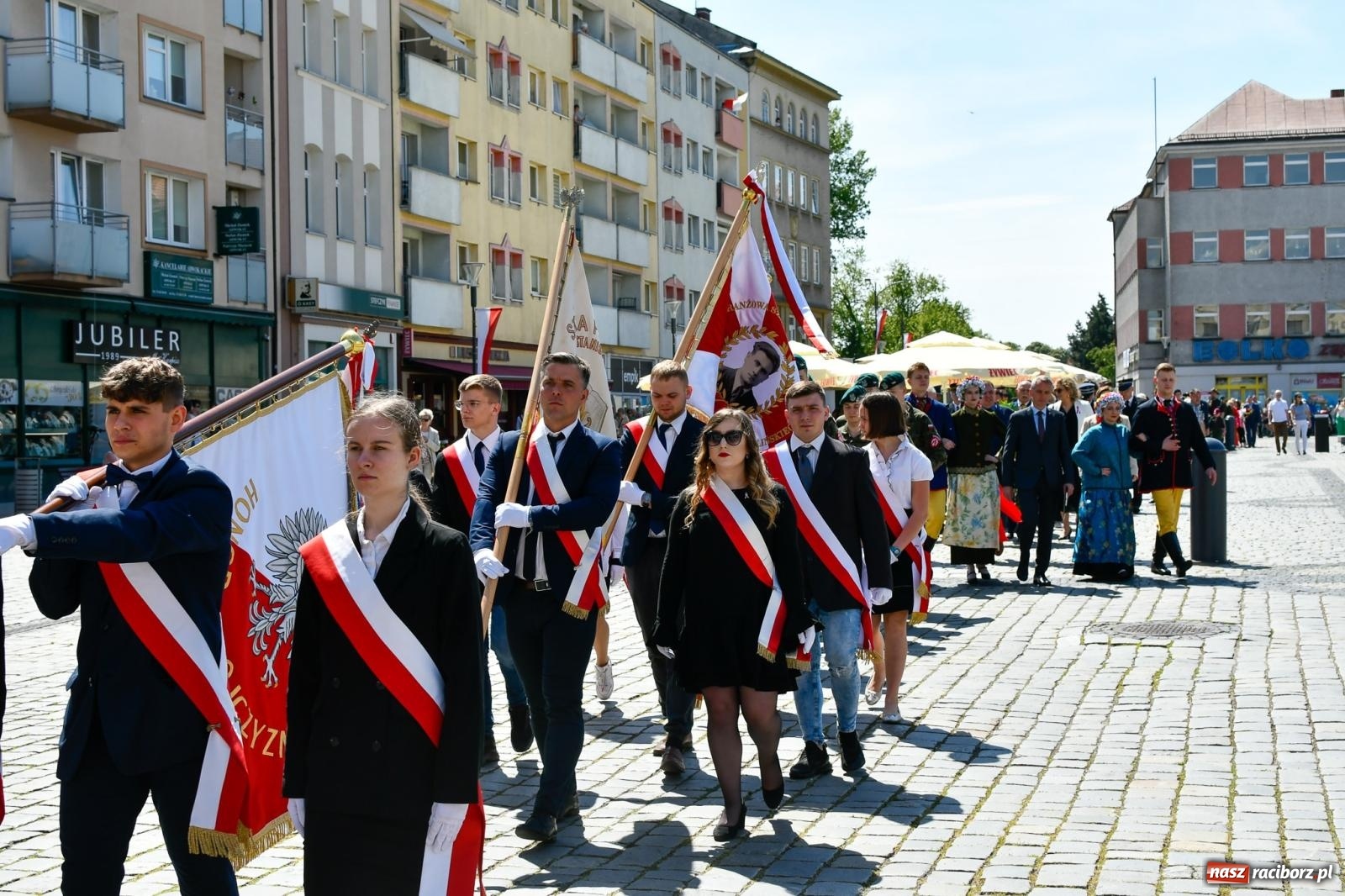 Zdjęcie w galerii na portalu naszraciborz.pl: Święto Narodowe Trzeciego Maja. Obchody w Raciborzu [FOTO i WIDEO] wiadomości z regionu