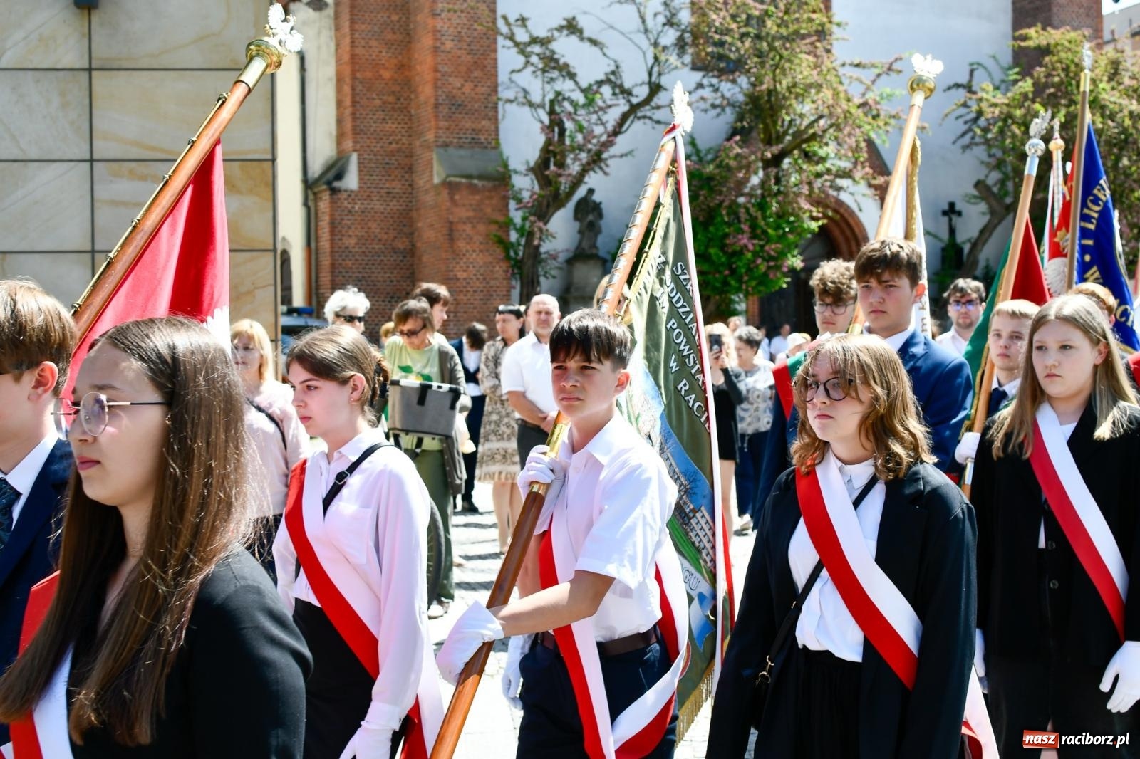 Zdjęcie w galerii na portalu naszraciborz.pl: Święto Narodowe Trzeciego Maja. Obchody w Raciborzu [FOTO i WIDEO] wiadomości z regionu