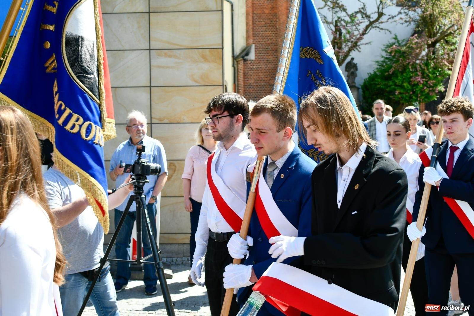 Zdjęcie w galerii na portalu naszraciborz.pl: Święto Narodowe Trzeciego Maja. Obchody w Raciborzu [FOTO i WIDEO] wiadomości z regionu