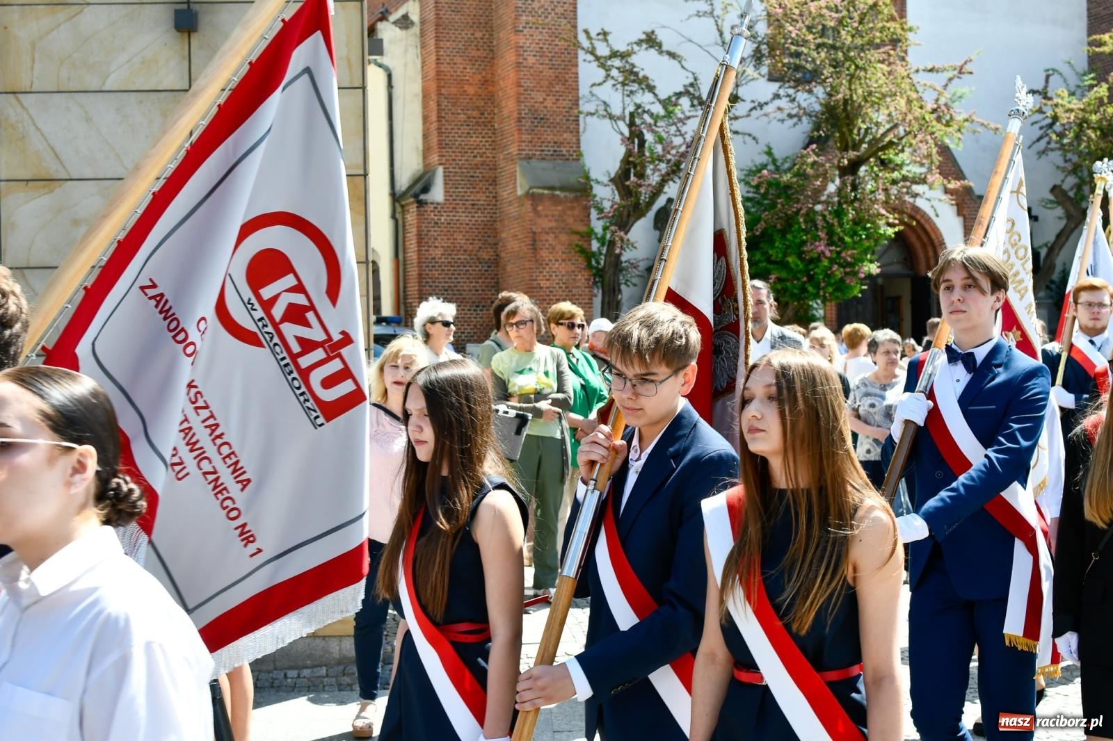 Zdjęcie w galerii na portalu naszraciborz.pl: Święto Narodowe Trzeciego Maja. Obchody w Raciborzu [FOTO i WIDEO] wiadomości z regionu