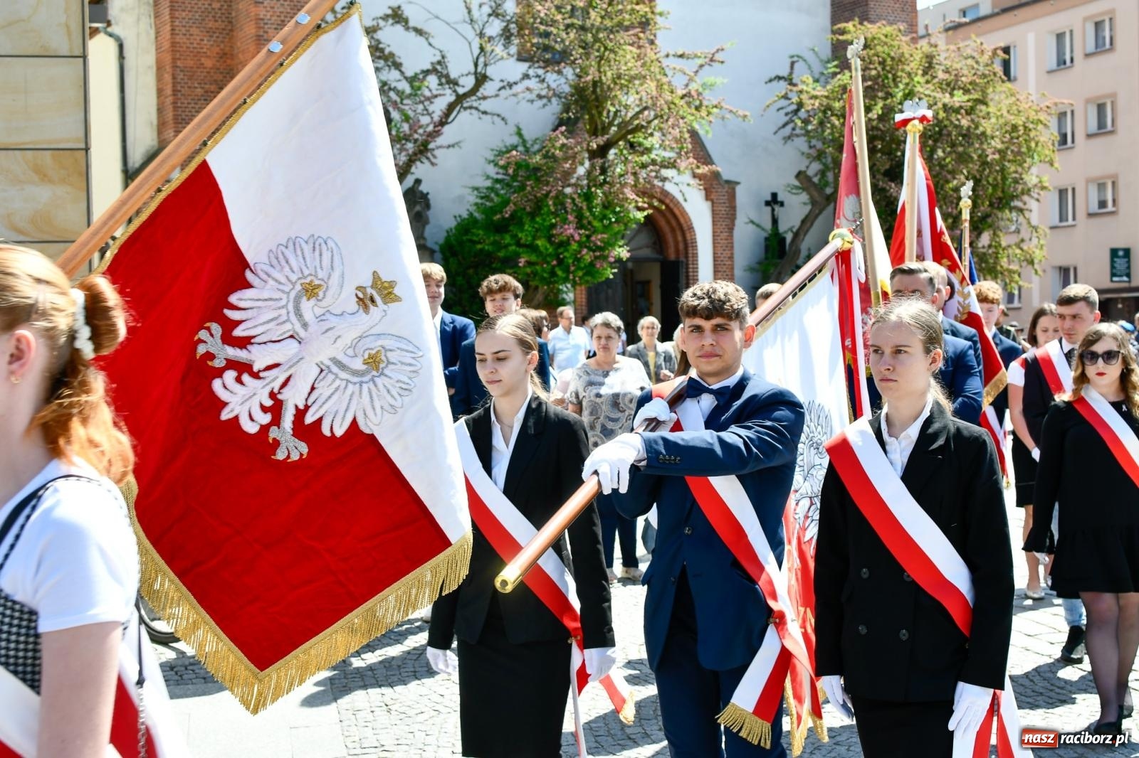 Zdjęcie w galerii na portalu naszraciborz.pl: Święto Narodowe Trzeciego Maja. Obchody w Raciborzu [FOTO i WIDEO] wiadomości z regionu