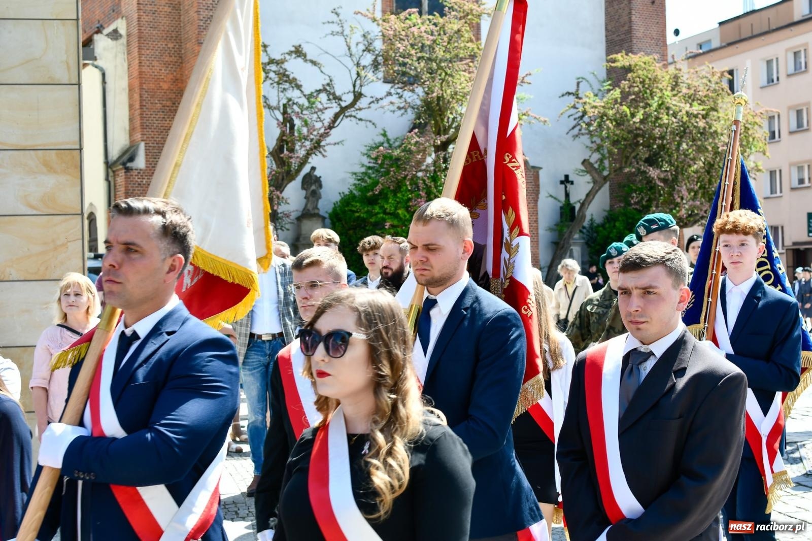 Zdjęcie w galerii na portalu naszraciborz.pl: Święto Narodowe Trzeciego Maja. Obchody w Raciborzu [FOTO i WIDEO] wiadomości z regionu