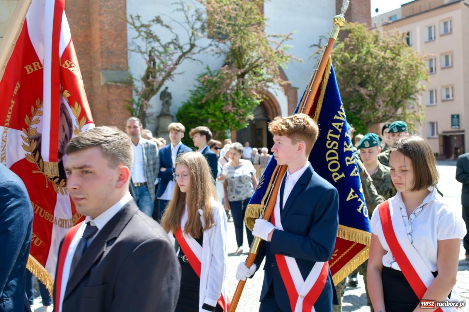 Zdjęcie w galerii na portalu naszraciborz.pl: Święto Narodowe Trzeciego Maja. Obchody w Raciborzu [FOTO i WIDEO] wiadomości z regionu