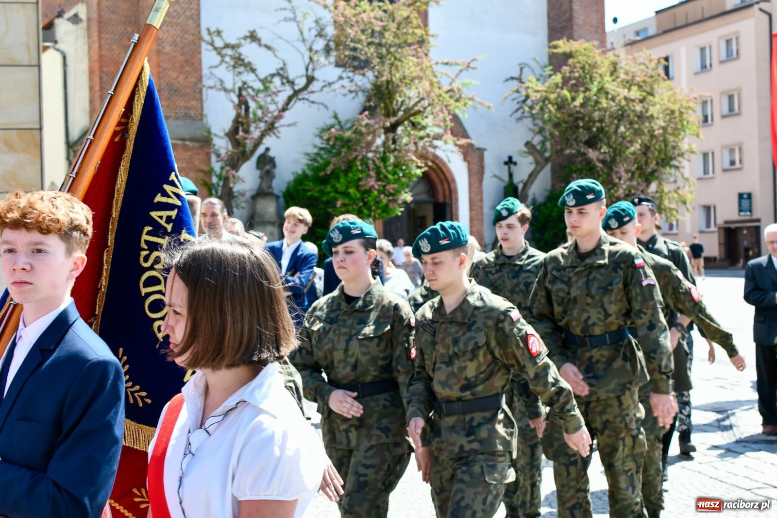 Zdjęcie w galerii na portalu naszraciborz.pl: Święto Narodowe Trzeciego Maja. Obchody w Raciborzu [FOTO i WIDEO] wiadomości z regionu