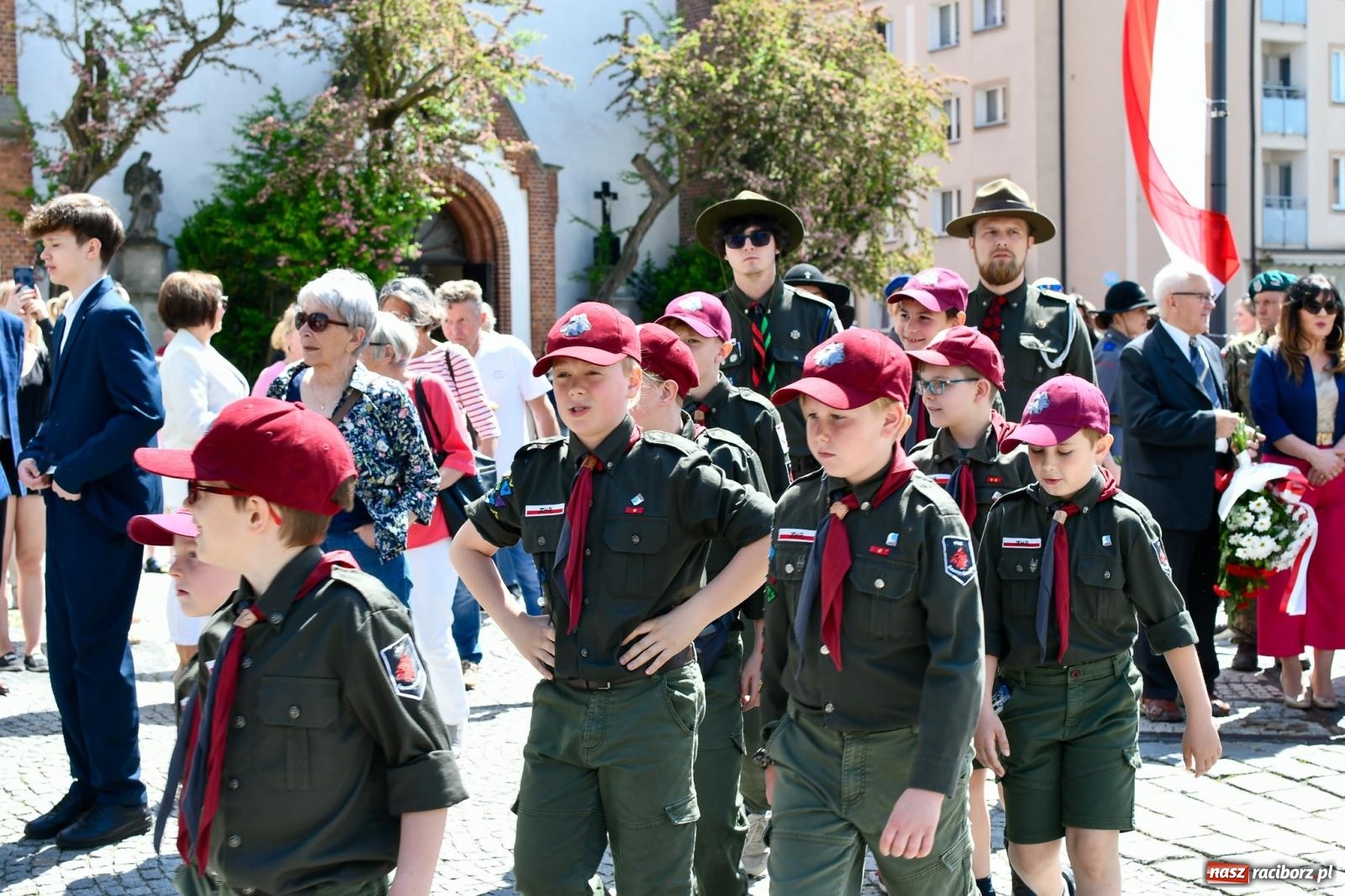 Zdjęcie w galerii na portalu naszraciborz.pl: Święto Narodowe Trzeciego Maja. Obchody w Raciborzu [FOTO i WIDEO] wiadomości z regionu