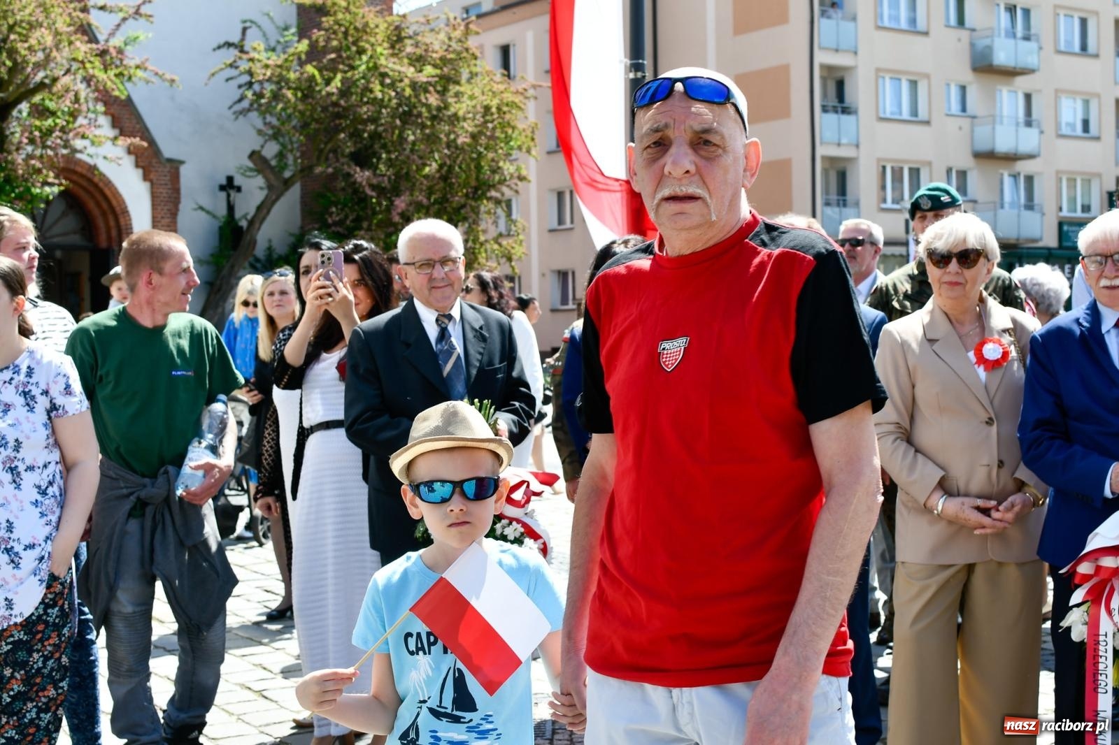 Zdjęcie w galerii na portalu naszraciborz.pl: Święto Narodowe Trzeciego Maja. Obchody w Raciborzu [FOTO i WIDEO] wiadomości z regionu